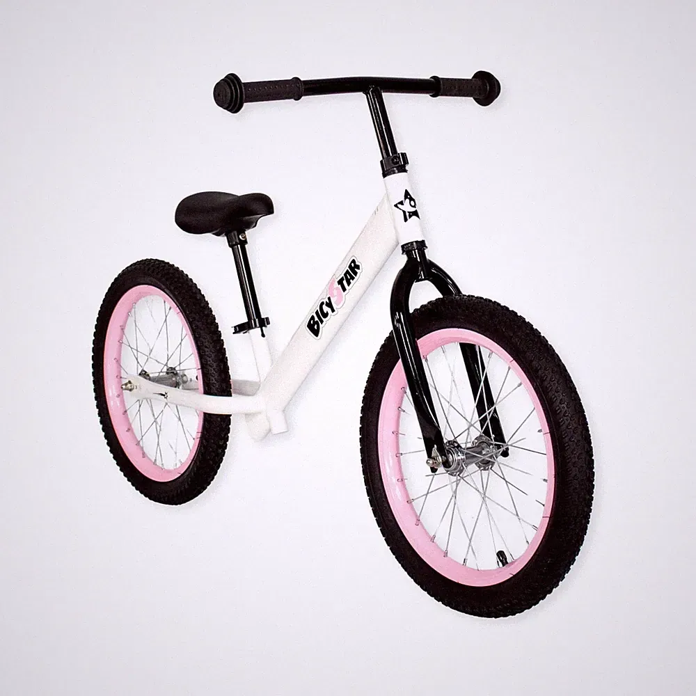 16 Inch Balance Bike, Toddler Bicycle Ages 5-8, Air Tires, Footrests, No Peda...