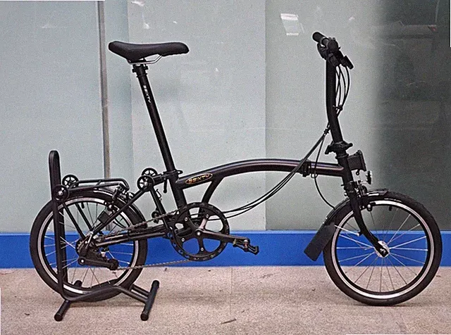 3Sixty Black Three Fold Bicycle 16 inch Outer 3 Inner 2 Speed Adult Folding Bicy