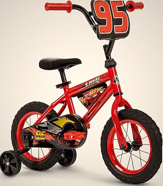 Huffy Disney and Marvel 12/16 Inch Boy's Bike for Kids 3+ w/ Training Wheels