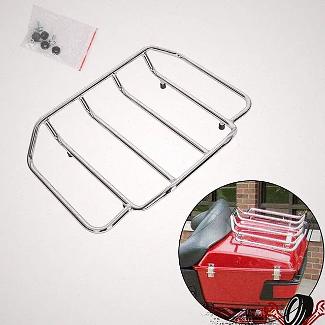 Motorcycle Trunk Luggage Rack Carrier Top Rack Fit For Harley Touring 1984-2024
