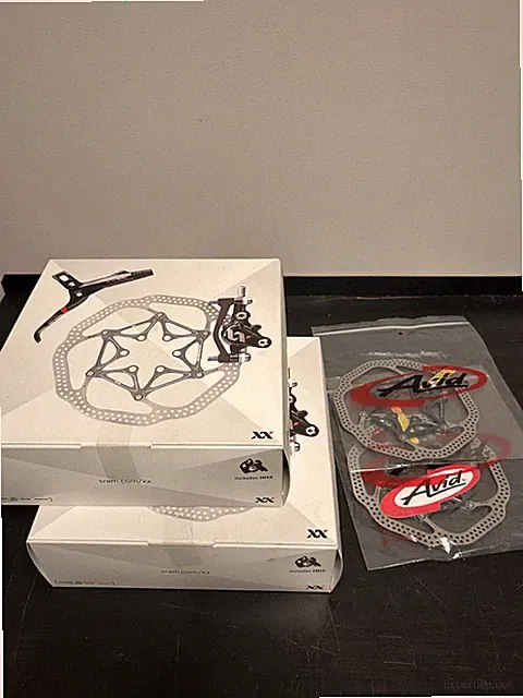 NEW Avid/Sram XX Carbon Hydraulic Brake Set + Avid HSX Rotors 160mm