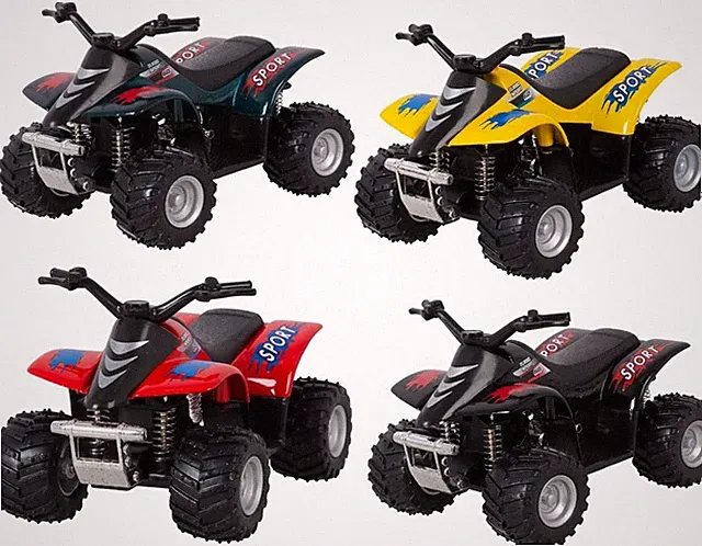 Smart ATV Four-Wheeler Die Cast Model Toy, Pullback Action, 3.5 Inch